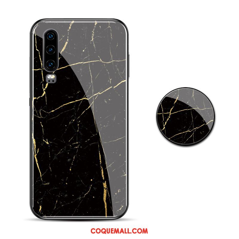 Étui Huawei P30 Vent Modèle Fleurie Tout Compris, Coque Huawei P30 Grand Verre