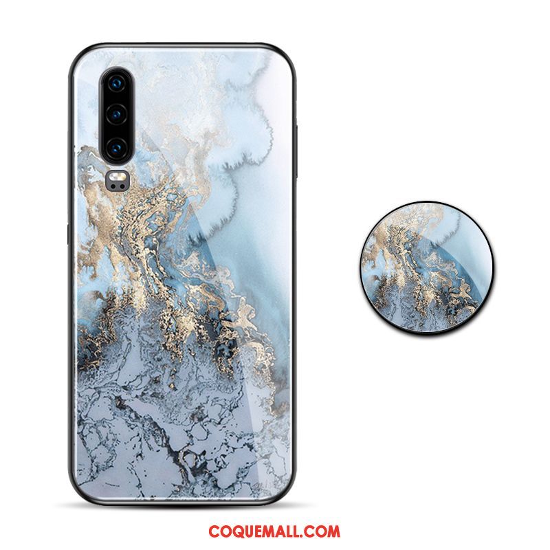 Étui Huawei P30 Vent Modèle Fleurie Tout Compris, Coque Huawei P30 Grand Verre