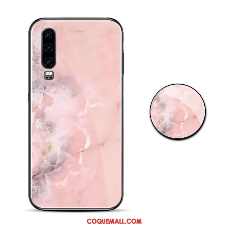 Étui Huawei P30 Vent Modèle Fleurie Tout Compris, Coque Huawei P30 Grand Verre