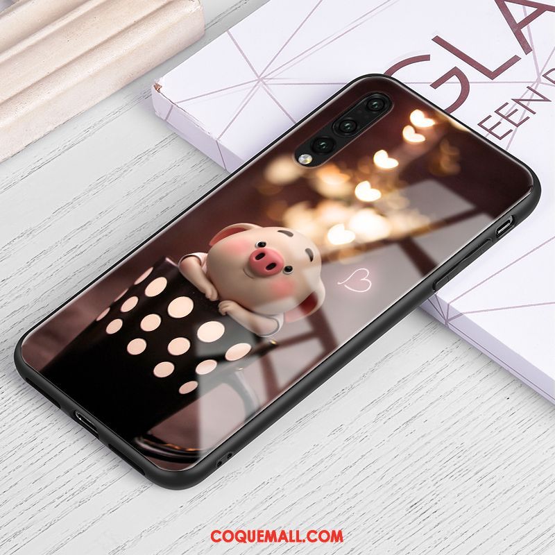 Étui Huawei P30 Verre Personnalité Petit, Coque Huawei P30 Fluide Doux Nouveau Braun