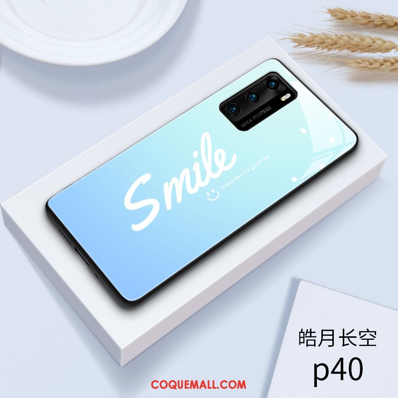 Étui Huawei P40 Incassable Protection Vent, Coque Huawei P40 Tendance Dégradé De Couleur