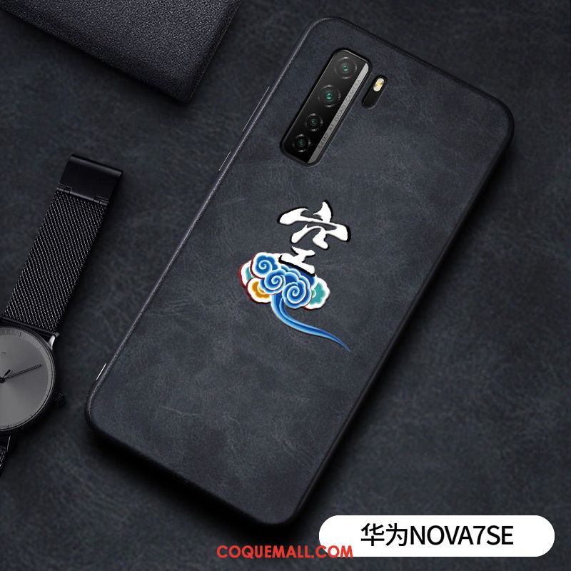 Étui Huawei P40 Lite 5g Cuir Créatif Gaufrage, Coque Huawei P40 Lite 5g Mode Marque De Tendance