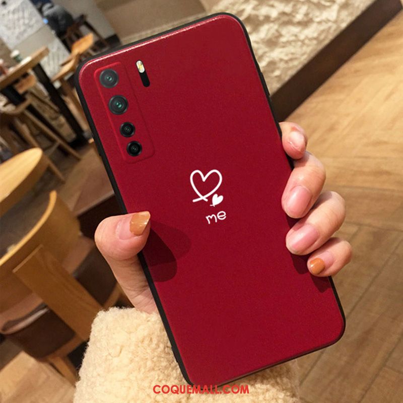 Étui Huawei P40 Lite 5g Silicone Délavé En Daim Amoureux, Coque Huawei P40 Lite 5g Noir Fluide Doux