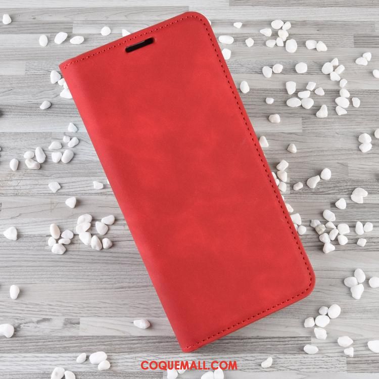 Étui Huawei P40 Lite Business Gris En Cuir, Coque Huawei P40 Lite Portefeuille Clamshell