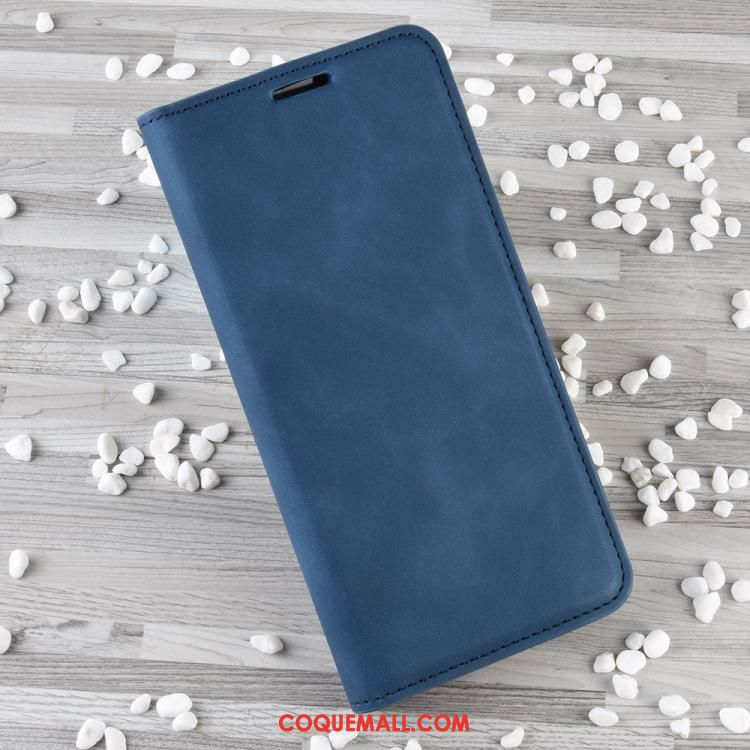 Étui Huawei P40 Lite Business Gris En Cuir, Coque Huawei P40 Lite Portefeuille Clamshell