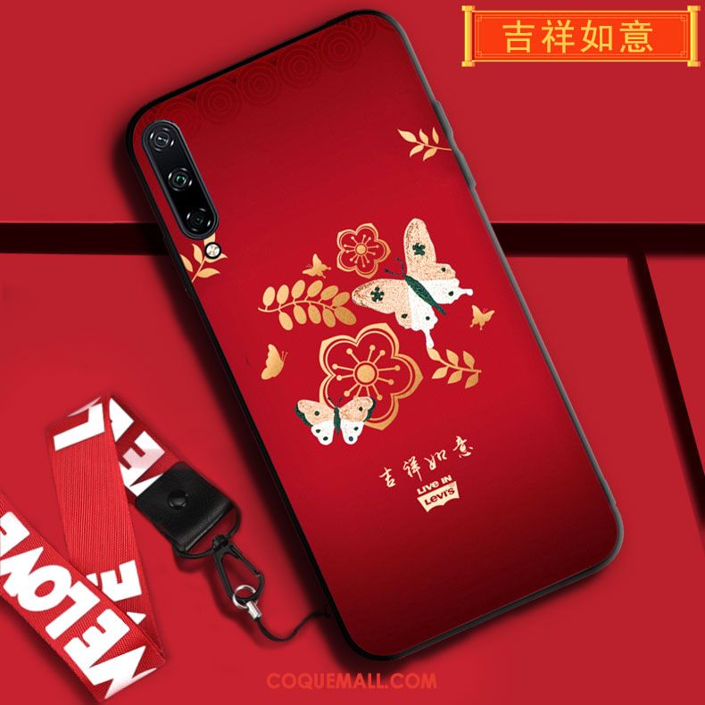 Étui Huawei P40 Lite E Rat Ornements Suspendus Téléphone Portable, Coque Huawei P40 Lite E Rouge Protection