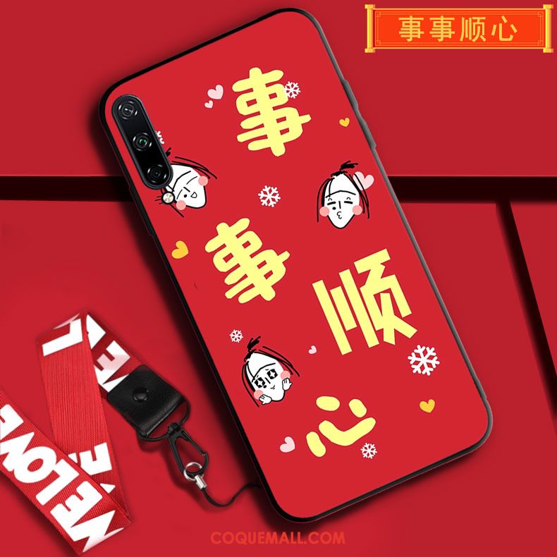 Étui Huawei P40 Lite E Rat Ornements Suspendus Téléphone Portable, Coque Huawei P40 Lite E Rouge Protection