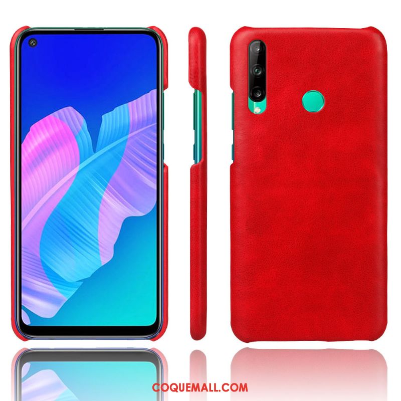 Étui Huawei P40 Lite E Rouge Légères Qualité, Coque Huawei P40 Lite E Difficile Cuir