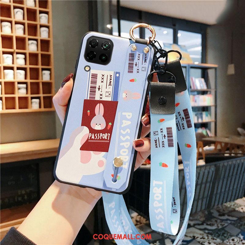 Étui Huawei P40 Lite Incassable Dessin Animé Silicone, Coque Huawei P40 Lite Net Rouge Téléphone Portable