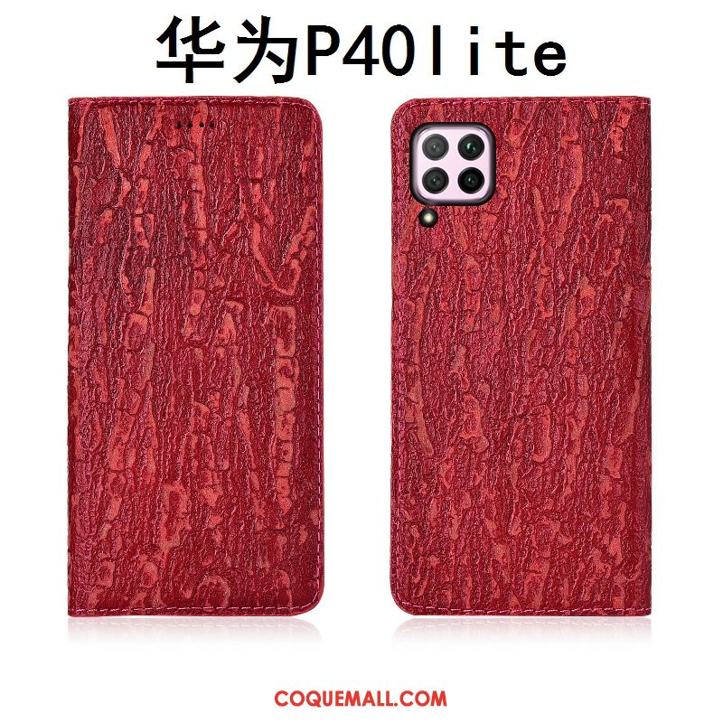 Étui Huawei P40 Lite Incassable Fluide Doux Tout Compris, Coque Huawei P40 Lite En Cuir Téléphone Portable