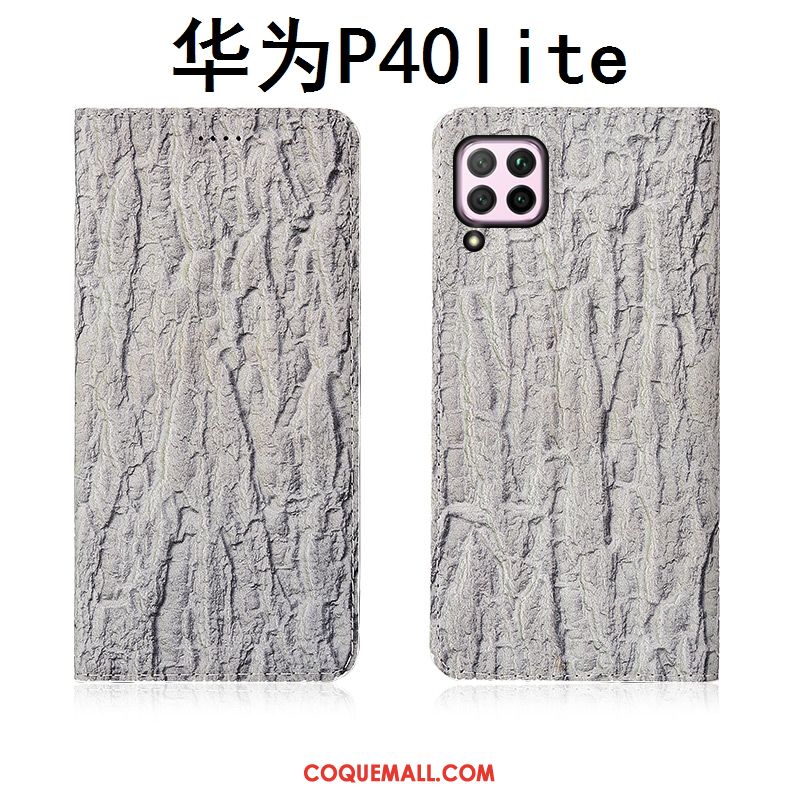 Étui Huawei P40 Lite Incassable Fluide Doux Tout Compris, Coque Huawei P40 Lite En Cuir Téléphone Portable