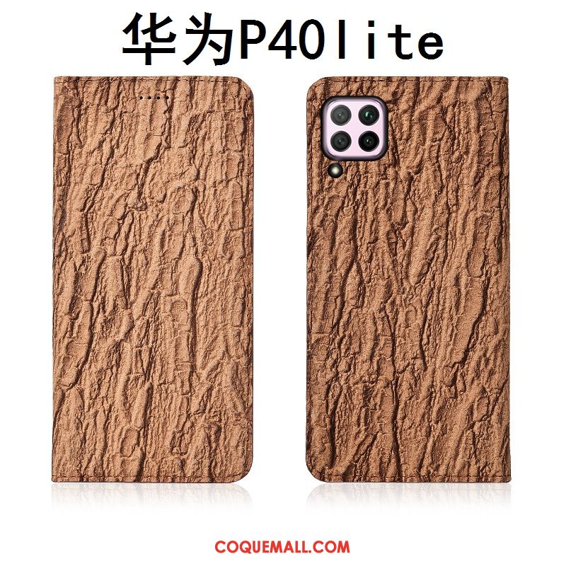 Étui Huawei P40 Lite Incassable Fluide Doux Tout Compris, Coque Huawei P40 Lite En Cuir Téléphone Portable