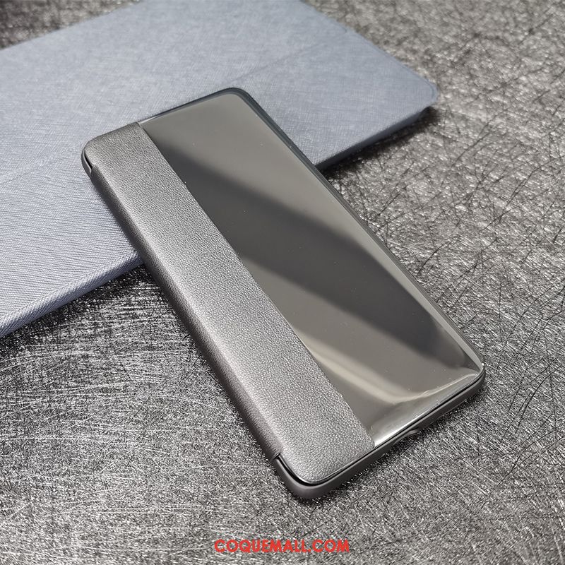 Étui Huawei P40 Lite Incassable Or En Cuir, Coque Huawei P40 Lite Téléphone Portable Windows