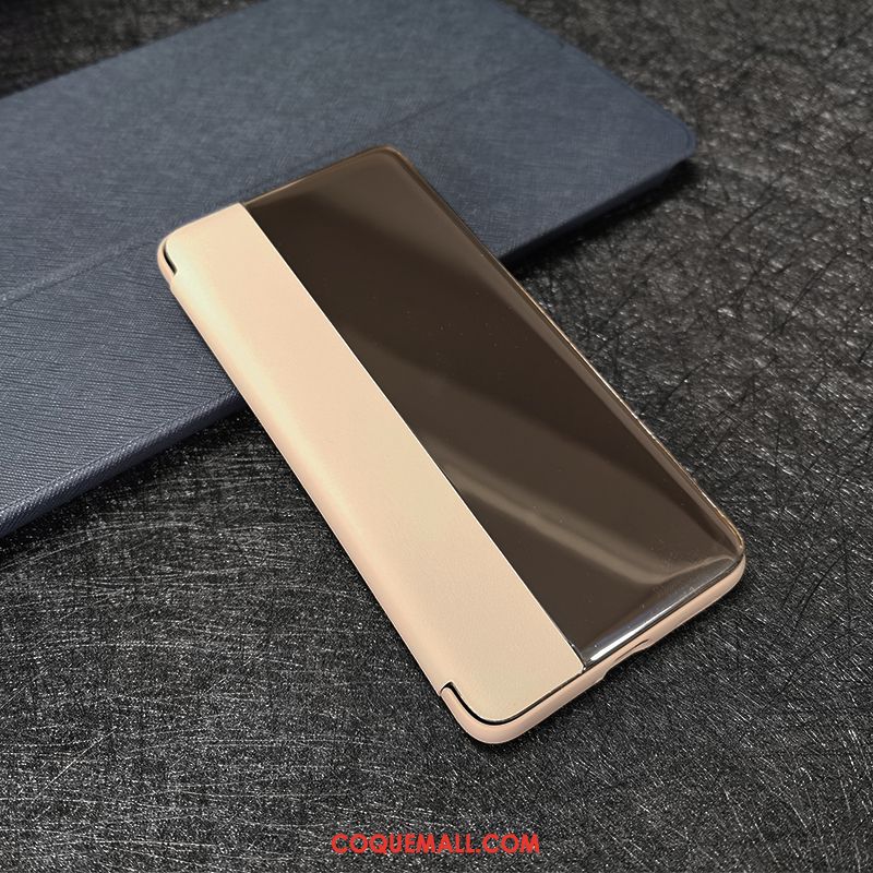 Étui Huawei P40 Lite Incassable Or En Cuir, Coque Huawei P40 Lite Téléphone Portable Windows