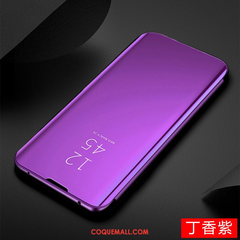 Étui Huawei P40 Lite Protection Miroir Tout Compris, Coque Huawei P40 Lite Support Téléphone Portable