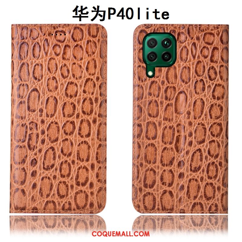 Étui Huawei P40 Lite Rouge Protection Téléphone Portable, Coque Huawei P40 Lite Tout Compris En Cuir