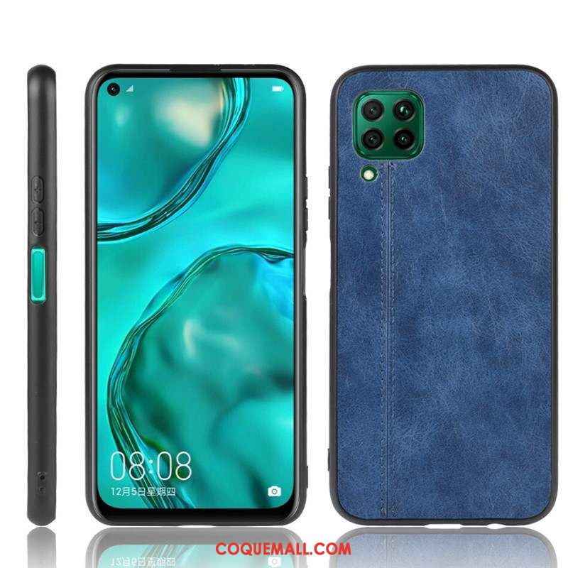 Étui Huawei P40 Lite Tout Compris Bleu Protection, Coque Huawei P40 Lite Téléphone Portable Fluide Doux