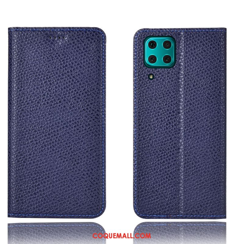 Étui Huawei P40 Lite Tout Compris Téléphone Portable Bleu, Coque Huawei P40 Lite En Cuir Incassable