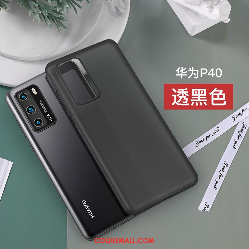 Étui Huawei P40 Modèle Fleurie Respirant Net Rouge, Coque Huawei P40 Refroidissement Protection