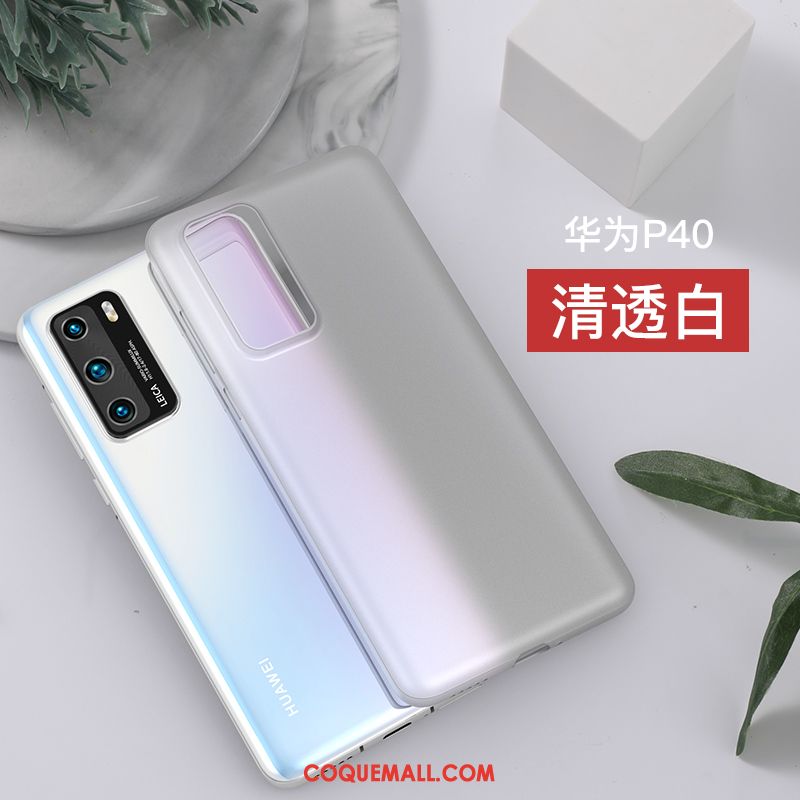 Étui Huawei P40 Modèle Fleurie Respirant Net Rouge, Coque Huawei P40 Refroidissement Protection