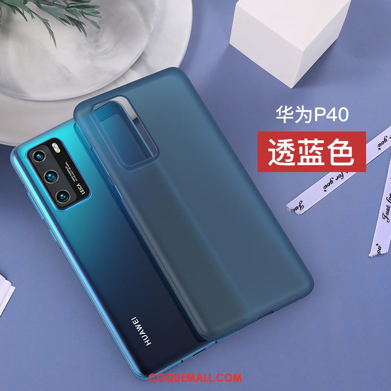 Étui Huawei P40 Modèle Fleurie Respirant Net Rouge, Coque Huawei P40 Refroidissement Protection