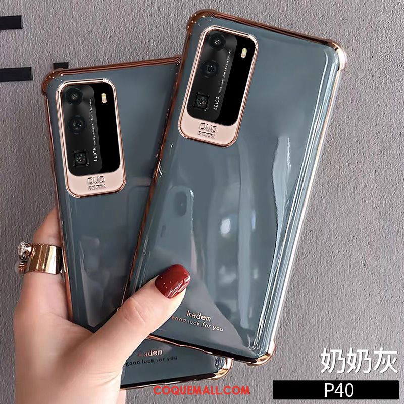 Étui Huawei P40 Net Rouge Personnalité Ballon, Coque Huawei P40 Fluide Doux Créatif