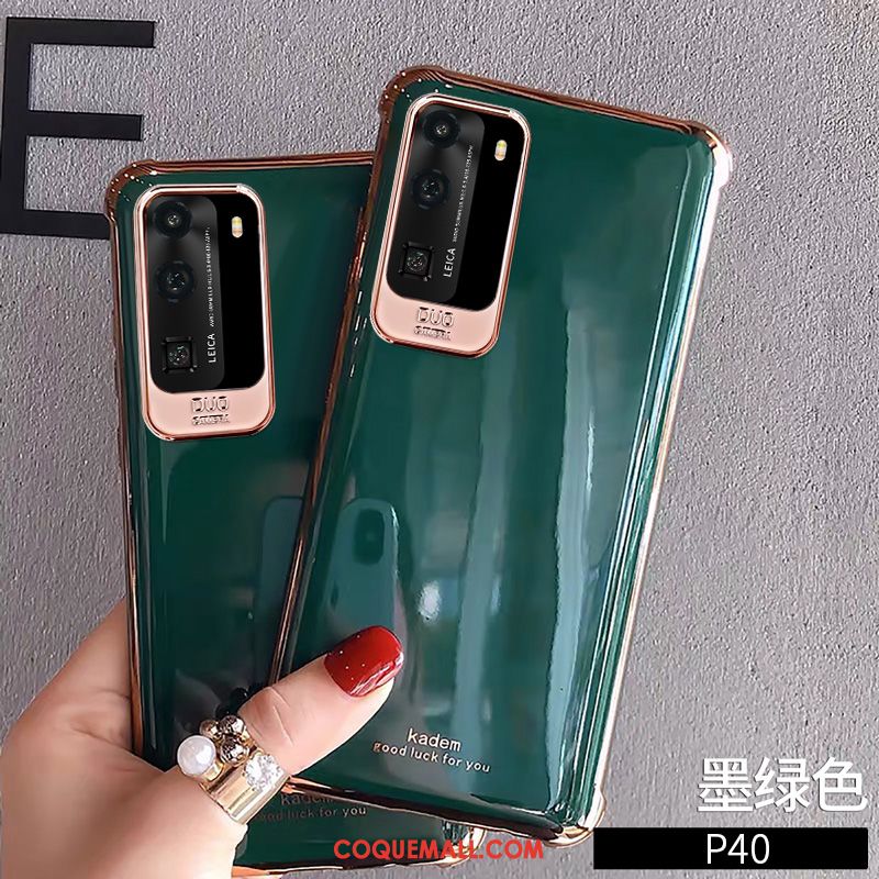 Étui Huawei P40 Net Rouge Personnalité Ballon, Coque Huawei P40 Fluide Doux Créatif