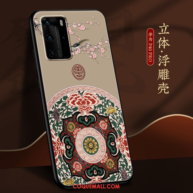 Étui Huawei P40 Pro Créatif Personnalité Incassable, Coque Huawei P40 Pro Marque De Tendance Nouveau