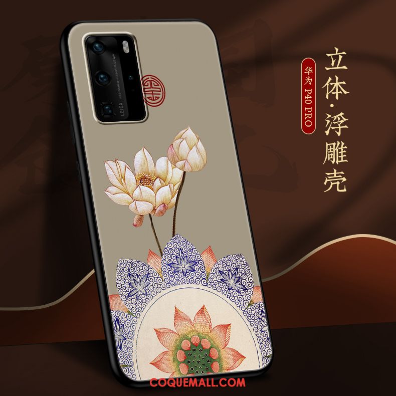 Étui Huawei P40 Pro Créatif Personnalité Incassable, Coque Huawei P40 Pro Marque De Tendance Nouveau