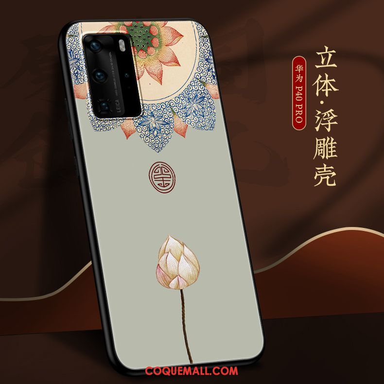 Étui Huawei P40 Pro Créatif Personnalité Incassable, Coque Huawei P40 Pro Marque De Tendance Nouveau