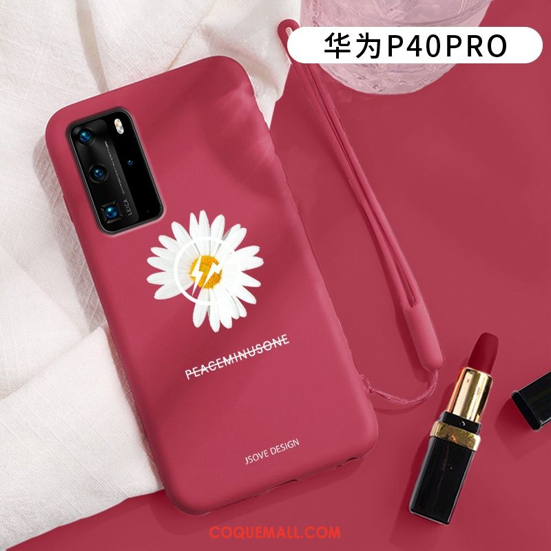 Étui Huawei P40 Pro Créatif Tout Compris Frais, Coque Huawei P40 Pro Fluide Doux Simple