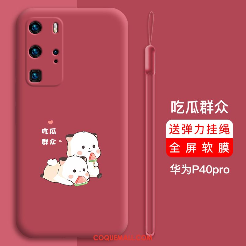 Étui Huawei P40 Pro Incassable Dessin Animé Protection, Coque Huawei P40 Pro Téléphone Portable Très Mince