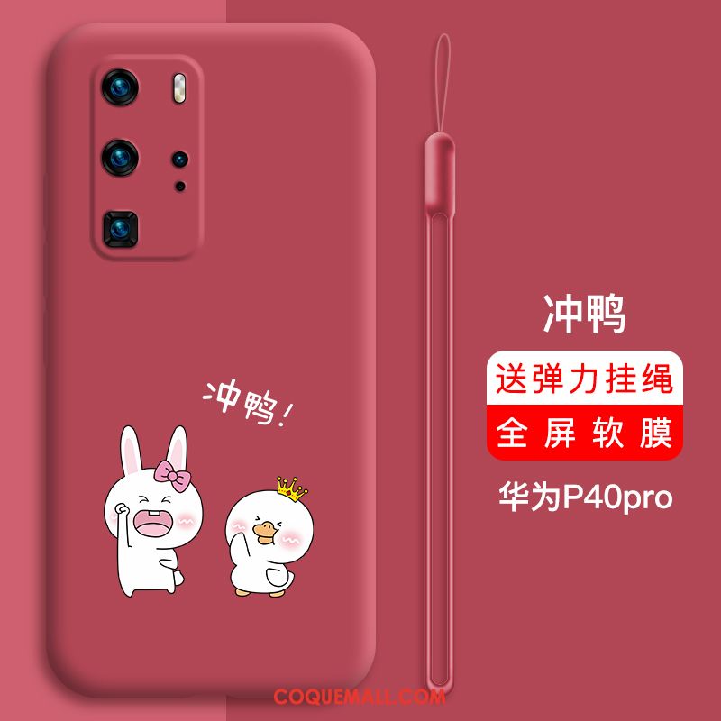 Étui Huawei P40 Pro Incassable Dessin Animé Protection, Coque Huawei P40 Pro Téléphone Portable Très Mince