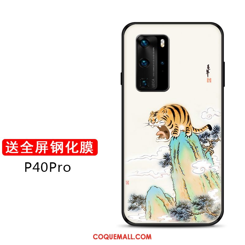 Étui Huawei P40 Pro Net Rouge Personnalité Fluide Doux, Coque Huawei P40 Pro Téléphone Portable Personnalisé