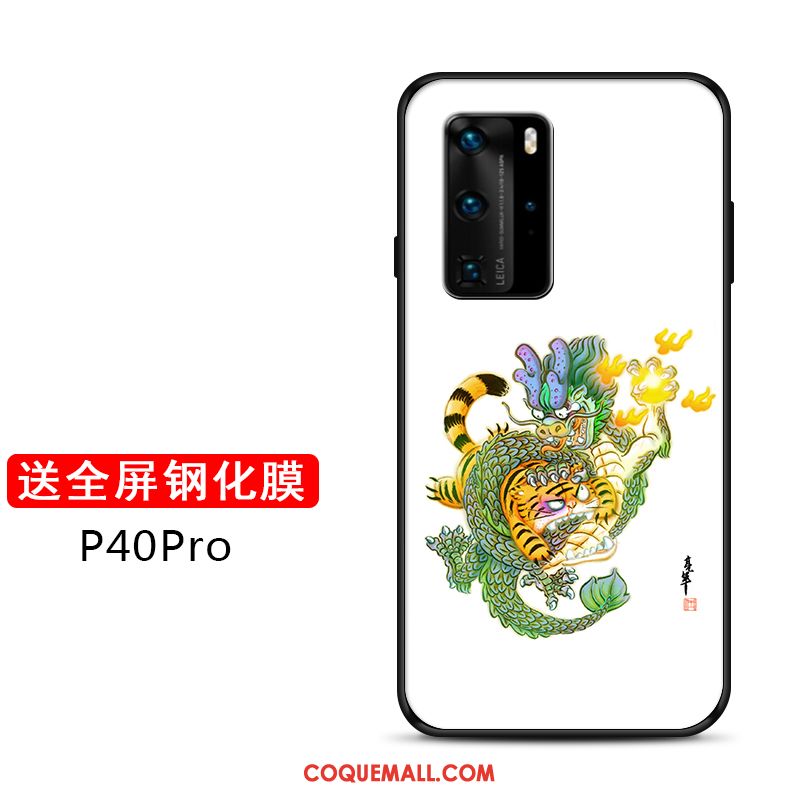 Étui Huawei P40 Pro Net Rouge Personnalité Fluide Doux, Coque Huawei P40 Pro Téléphone Portable Personnalisé