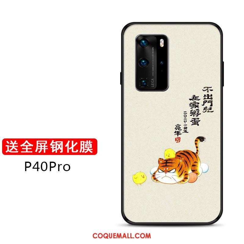 Étui Huawei P40 Pro Net Rouge Personnalité Fluide Doux, Coque Huawei P40 Pro Téléphone Portable Personnalisé