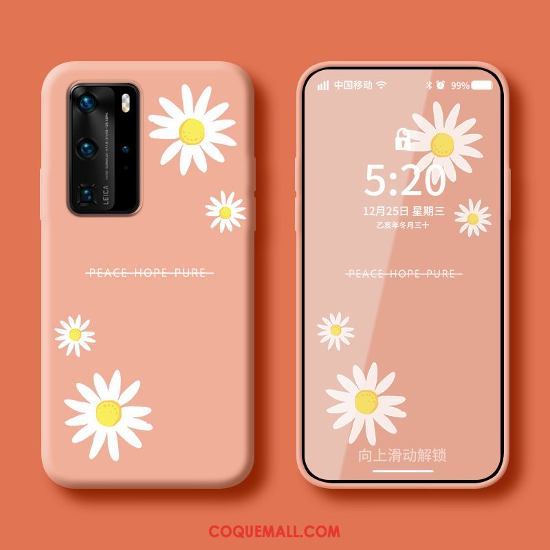 Étui Huawei P40 Pro Petit Téléphone Portable Personnalité, Coque Huawei P40 Pro Vent Fluide Doux