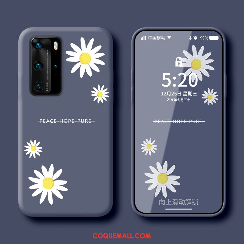 Étui Huawei P40 Pro Petit Téléphone Portable Personnalité, Coque Huawei P40 Pro Vent Fluide Doux