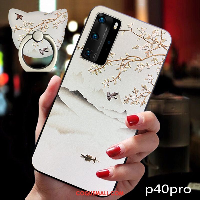 Étui Huawei P40 Pro Tendance Nouveau Silicone, Coque Huawei P40 Pro Incassable Tout Compris