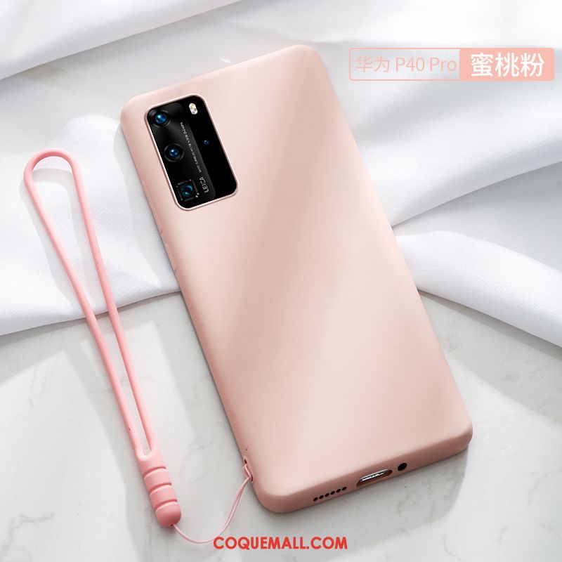 Étui Huawei P40 Pro Très Mince Personnalité Net Rouge, Coque Huawei P40 Pro Incassable Fluide Doux