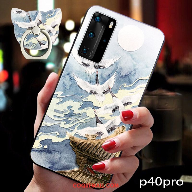 Étui Huawei P40 Pro Vent Incassable Marque De Tendance, Coque Huawei P40 Pro Téléphone Portable Fluide Doux