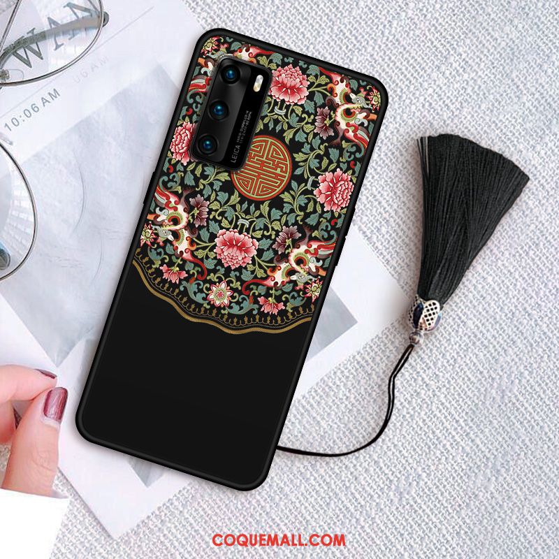 Étui Huawei P40 Silicone Fluide Doux Personnalité, Coque Huawei P40 Classiques Incassable