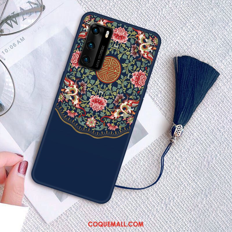 Étui Huawei P40 Silicone Fluide Doux Personnalité, Coque Huawei P40 Classiques Incassable