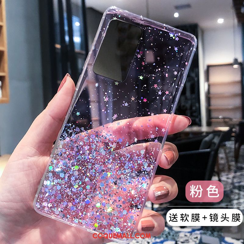 Étui Huawei P40 Tout Compris Argent Fluide Doux, Coque Huawei P40 Silicone Rose