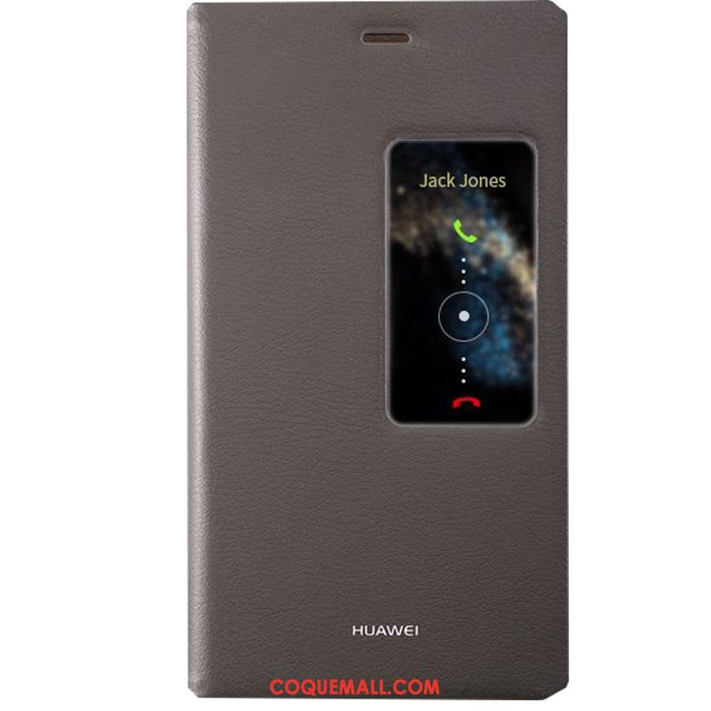 Étui Huawei P8 Authentique Haute Protection, Coque Huawei P8 Noir Téléphone Portable