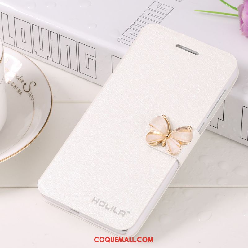 Étui Huawei P8 Blanc Téléphone Portable Haute, Coque Huawei P8 Clamshell Étui En Cuir