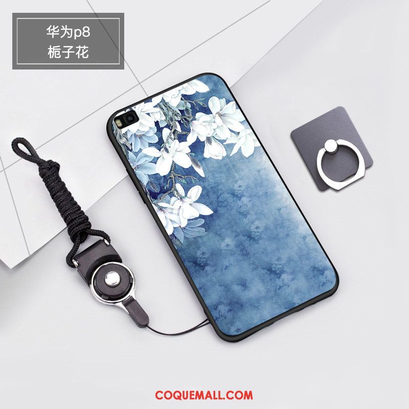 Étui Huawei P8 Haute Silicone Blanc, Coque Huawei P8 Téléphone Portable Protection