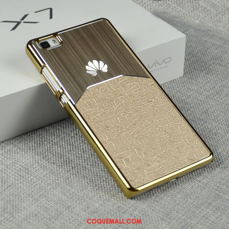 Étui Huawei P8 Jeunesse Métal Téléphone Portable, Coque Huawei P8 Difficile Argent