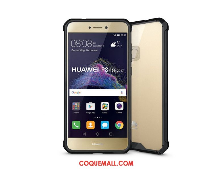 Étui Huawei P8 Lite 2017 Difficile Téléphone Portable Incassable, Coque Huawei P8 Lite 2017 Protection Transparent