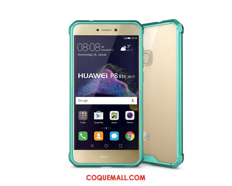 Étui Huawei P8 Lite 2017 Difficile Téléphone Portable Incassable, Coque Huawei P8 Lite 2017 Protection Transparent